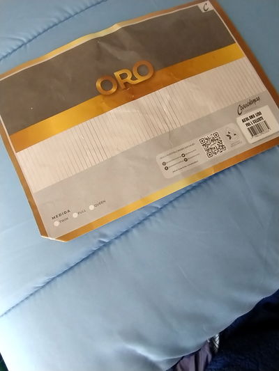 Acolchado  Celeste  2 1/2 pl 
