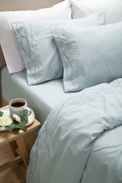 Sabanas Oxford Soft  600HQ Celeste Queen