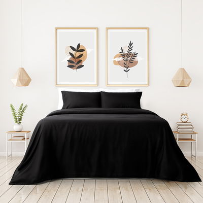 Sabanas Hogar Colors Negro 2 1/2 pl 