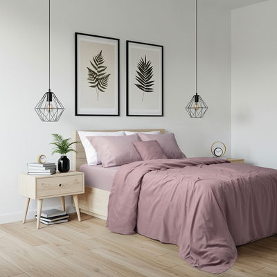 Sabanas Hogar Colors Malbec   2 1/2 pl