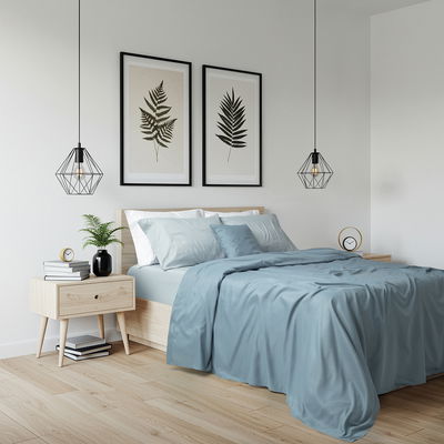 Sabanas Hogar Colors Cielo   2 1/2 pl