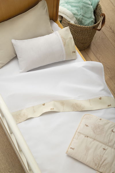 Sabanas para cuna Rabbit Avellana