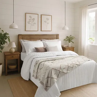 Manta/Cubre Sillón / Pie Cama Chenille Étnico 180x130 Terra Visón Jacquard