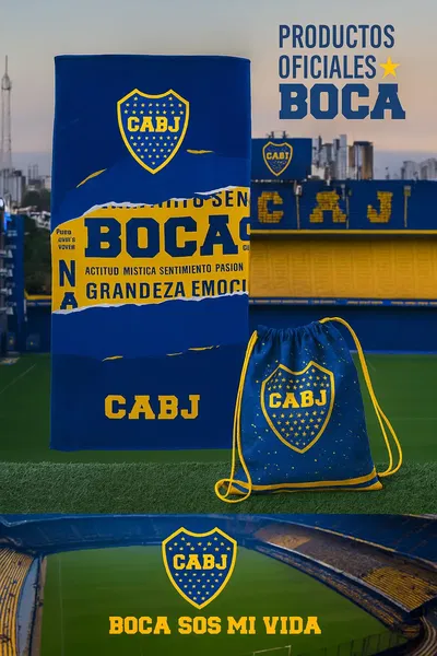 Toallon con Mochila Boca