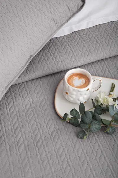 Cover Zenon Gris 1 1/2 pl Con funda de almohada