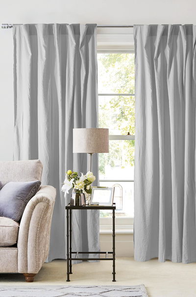 Cortina Tusor Gris Claro