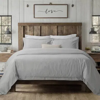  Kit Funda Nordica Duvet Oxford Gris King 
