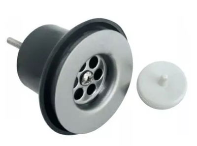 Sopapa De Goma Para Pileta Bacha Rejilla De 50mm Con Tapón