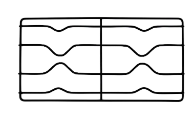 Rejilla Plancha P/ Cocina Longvie Dividida Negra 560/01