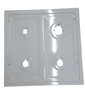 Plancha P/ Cocina Escorial 4 Hllas Enloz Master Style Blanca