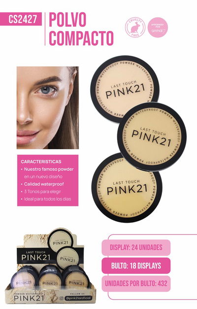 Pink 21 Polvo compacto