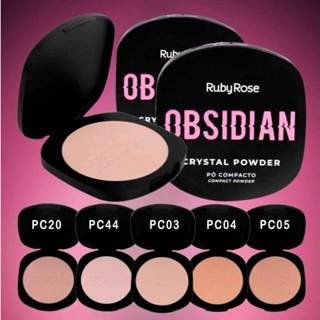 Ruby Rose Obsidian Powder Compact HB1800