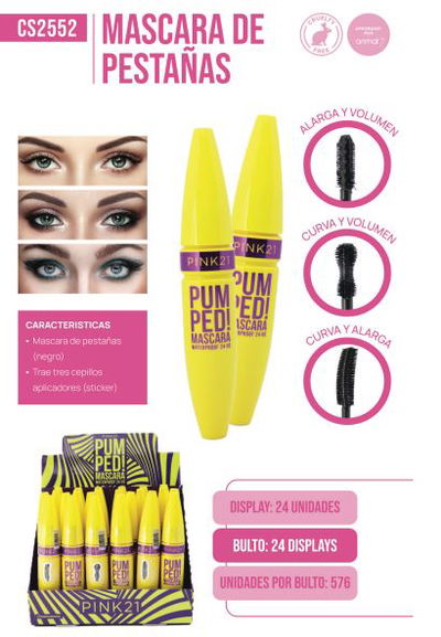 Pink 21 Mascara Pumped