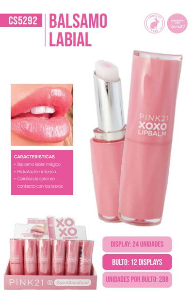 Pink 21 lipbalm xoxo