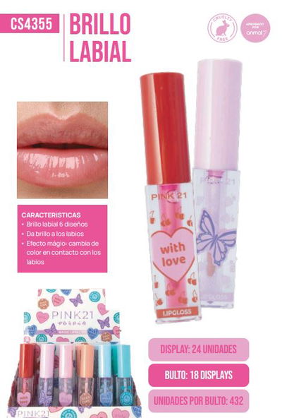 Pink 21 Lip gloss With love