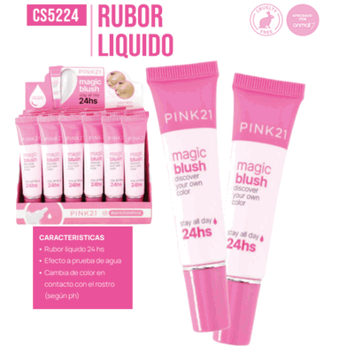 Pink 21 Blush Liquido Rubor