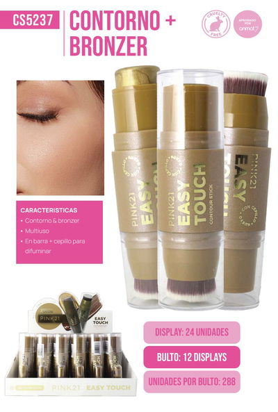 Pink 21 Easy Touch Contorno + Bronzer