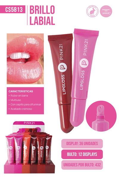 Pink 21 Lip Gloss touch