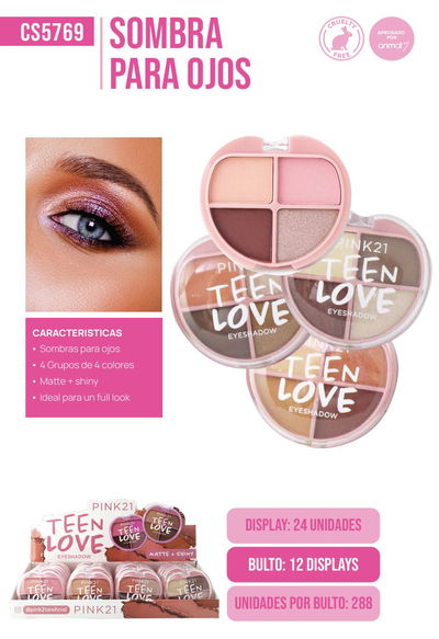 Pink 21 Teen Love Palette