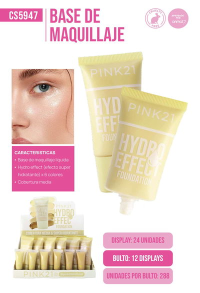 Pink 21 Base Hydro Effect Foundation