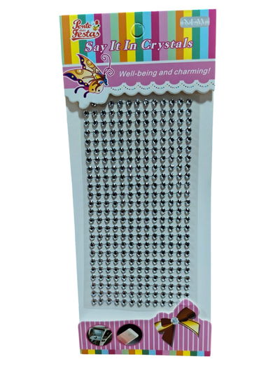 Plancha Strass Large Plateado