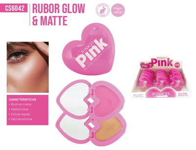 Pink 21 Rubor Glow & Matte Heart