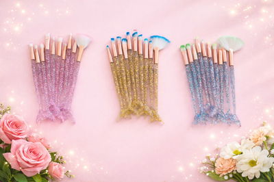 Set de 10 Brochas Sirenas Acrilicas