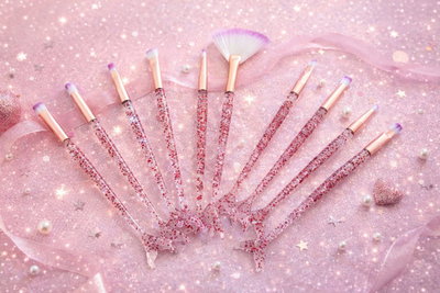 Set de 10 Brochas Sirenas Acrilicas