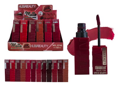 Set de 6 Labiales Liquidos Huxia 
