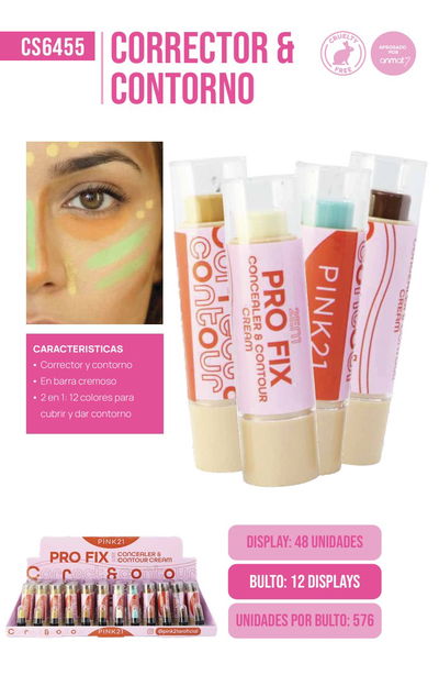 Pink 21 Corrector en barra Pro Fix
