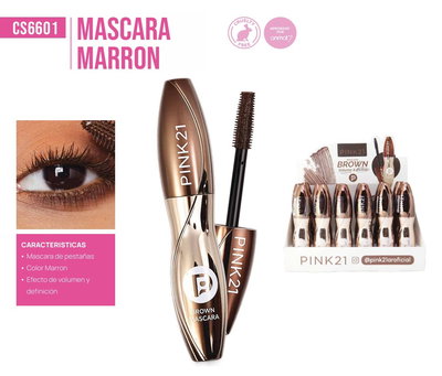 Pink 21 Mascara Marron Define y alarga
