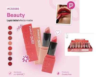 Pink 21 Labial en barra Beauty