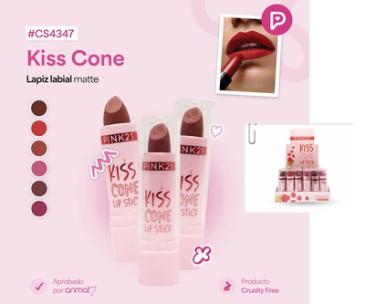 Pink 21 Kiss Cone Labial en barra