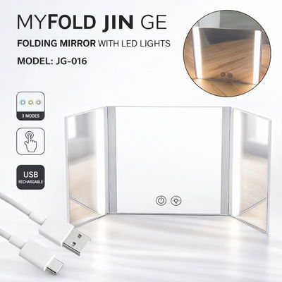 Espejo Led  3 piezas con correa para auto