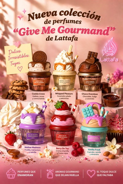 OFERTA Perfumes Give Me Gourmand x 6u ($19.550) 15% OFF