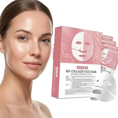 Mascarilla Facial Bio Colageno  Glass Skin x10