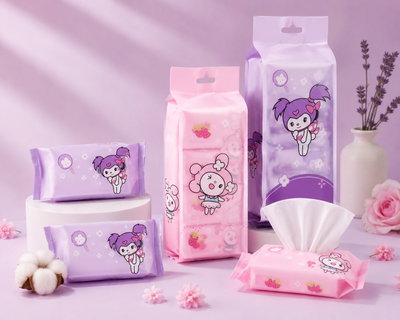 Toallitas Humedas SANRIO x 8 paquetes
