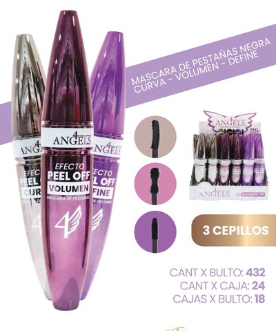 4Angels Mascara de Pestañas Peel Off Volumen 