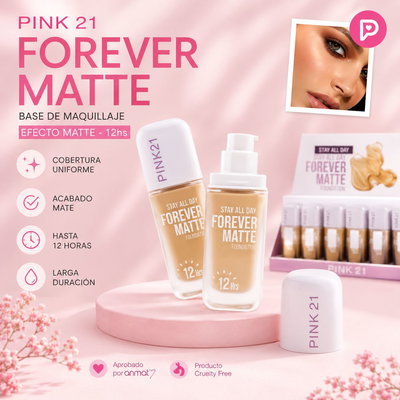 Pink 21  Base Liquida Forever Matte