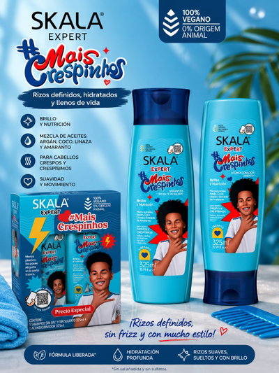 Skala Kit Shampoo + Acondicionador Mais Crespinos