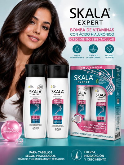 Skala Kit Shampoo + Acondicionador Bomba de Vitaminas 