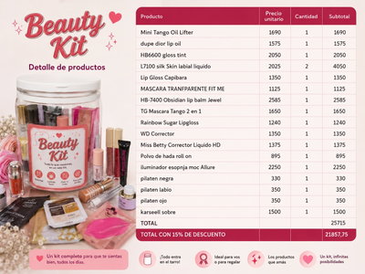 Kit Emprendedor 18 articulos 15% Off