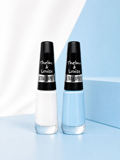 T&L Pack Duo de esmaltes Blanco + Celeste