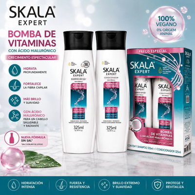 Skala Kit Shampoo + Acondicionador Bomba de Vitaminas 