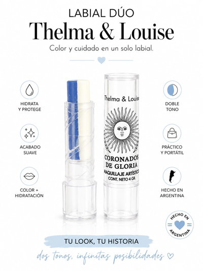 T&L Labial Duo Blanco y Celeste