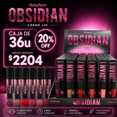 Ruby Rose Obsidian Cream Lips HB-7100