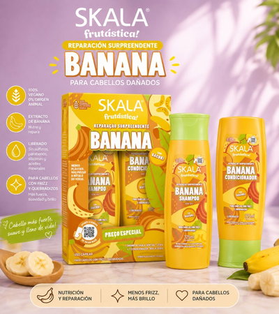 Skala Kit Shampoo + Acondicionador frutastica banana