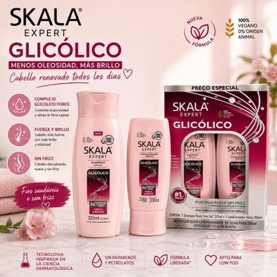 Skala Kit Shampoo + Acondicionador glicolico