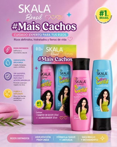 Skala Kit Shampoo + Acondicionador Mais Cachos