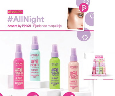 Pink 21 Fijador Maquillaje Amora